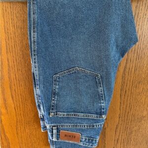 Sezane Straight Leg Blue Denim Jeans